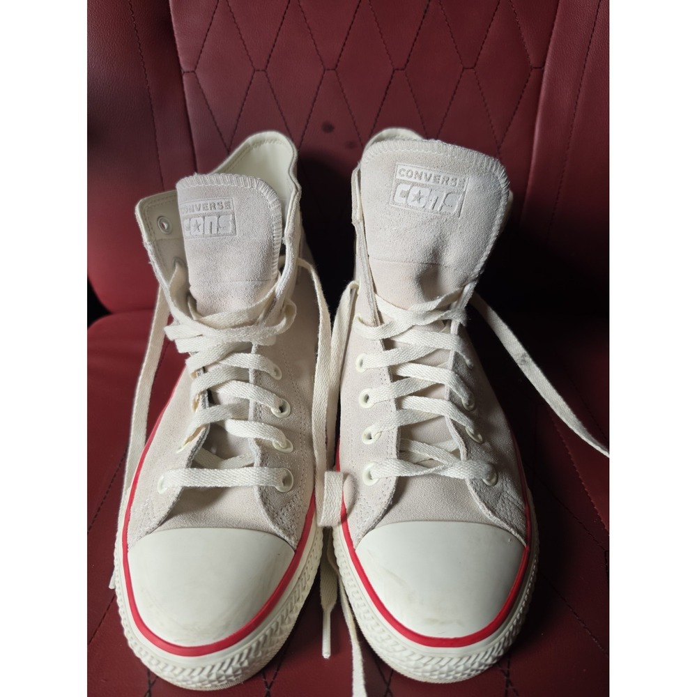 Converse Chuck Taylor All Star Pro Egret Suede High Top Skate Sz 9 Men's 11 W